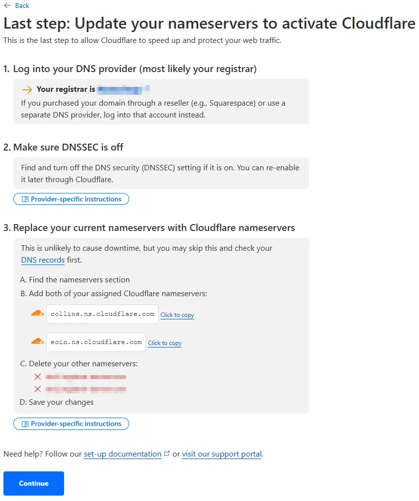Instructions DNS