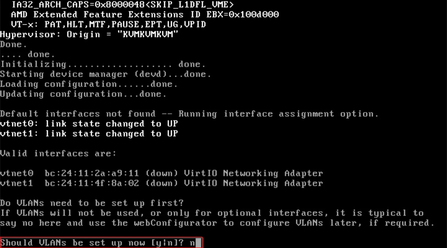 Configuration de PfSense 8